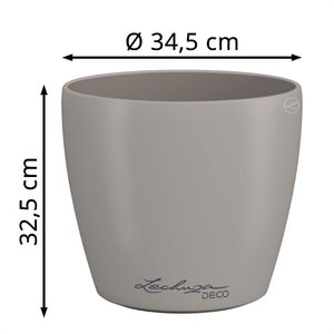 Produktbild für Übertopf Lechuza-DECO 35, sandbraun, Ø 35 x 33 cm
