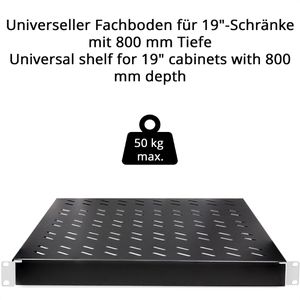 Produktbild für Netzwerkschrank-Fachboden LogiLink 57 - 72 cm Einbautiefe
