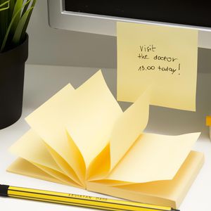 Produktbild für Haftnotizen D.RECT 9233, Zig-Zag Z-Notes, gelb