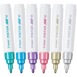 Produktbild für Metallic-Stifte Pilot PINTOR, farbig sortiert
