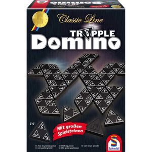 Domino Schmidt-Spiele 49287, Classic Line - Tripple-Domino
