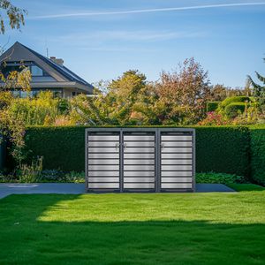 Produktbild für Mülltonnenbox Phoenix GB3320ASK, Metall