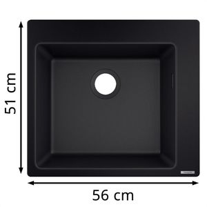 Produktbild für Spülbecken hansgrohe S51 S510-F450, Einzelbecken