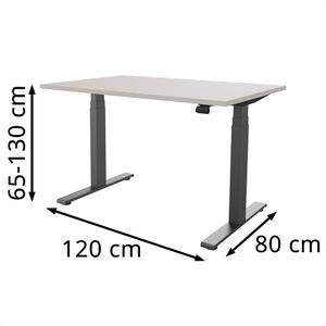 Produktbild für Schreibtisch fm-Büromöbel fouraction lichtgrau / anthrazit