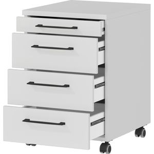 Produktbild für Rollcontainer Germania Profi 3.0, aus Holz, lichtgrau