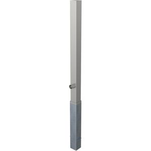 Produktbild für Absperrpfosten Schake 4070F, silber, aus Edelstahl