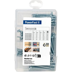 Produktbild für Schraubenset Fischer Meisterbox PowerFast II PH