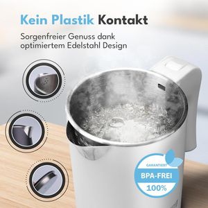 Produktbild für Wasserkocher LEBENLANG Reisekocher, weiß