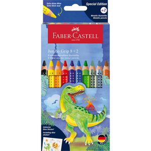 Buntstifte Faber-Castell Jumbo Grip Dino 8+2