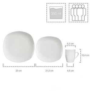 Produktbild für Tafelservice Sänger Bilgola 213010, Porzellan weiß