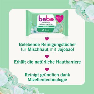 Produktbild für Abschminktücher bebe Belebende Reinigungstücher