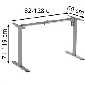 Produktbild für Schreibtischgestell LogiLink EO0052, grau, 3 Memoryspeicher