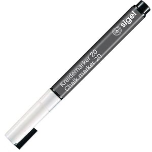 Produktbild für Kreidestifte Sigel Chalk Marker 20, BA178, weiß