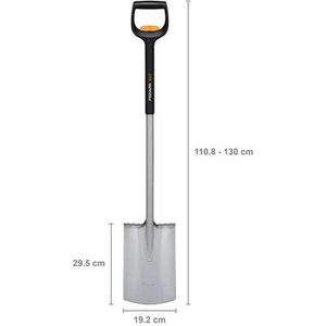 Produktbild für Spaten Fiskars Xact Teleskop-Spaten rund, 1066733