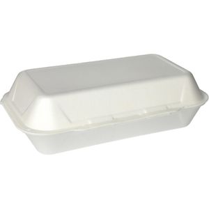 Produktbild für Menüboxen Papstar 18080, weiß, aus Polystyrol XPS