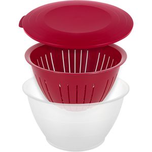 Produktbild für Schüssel Westmark Olympia 2418227R, Set mit Deckel und Sieb