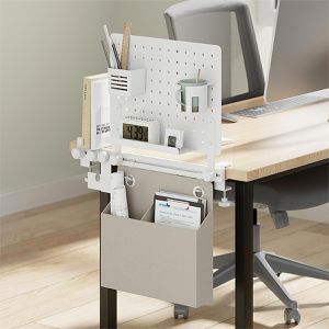 Produktbild für Tischtrennwand LogiLink Pegboard PB0101, weiß