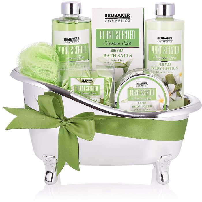 BRUBAKER Geschenkset Cosmetics Aloe Vera, 7-teilig, Bade- und Dusch-Set Aloe  Vera, in Deko-Badewanne  Bttcher AG