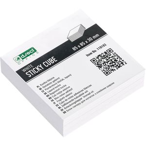 Zettelklotz D.RECT 110103, geleimt
