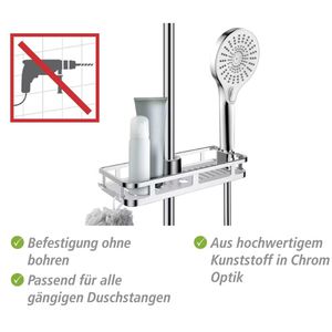 Produktbild für Duschablage Wenko Liberta, verchromt