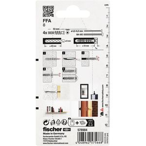 Produktbild für Dübel Fischer 578984 FFA 8, Porenbetondübel