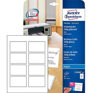 Visitenkarten Zweckform C32028-10 Q&C, 85 x 54mm