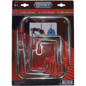 Produktbild für Wandhaken Connex Set DY31000, Metall, 6-teilig