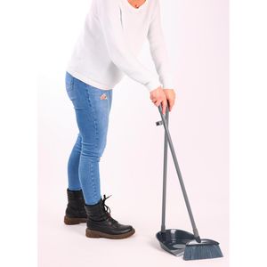 Produktbild für Kehrgarnitur Nölle Langstiel-Kehrset, mit Kunststoffborsten