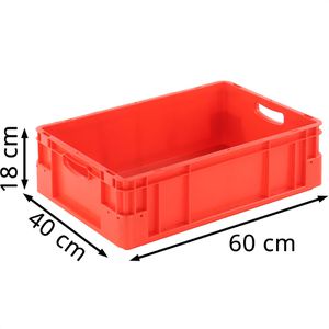 Produktbild für Eurobox Alpha-Paletten Silverline, rot, 30 Liter