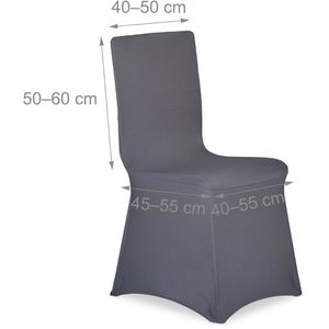 Produktbild für Stuhlhusse Relaxdays elastisch, anthrazit