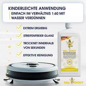 Produktbild für Unterhaltsreiniger Mrs.SHINY Wischroboterreiniger, Zitrus