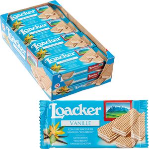 Waffeln Loacker Classic Vanille, Waffelschnitte