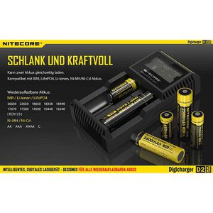 Produktbild für Akku-Ladegerät Nitecore Digicharger D2