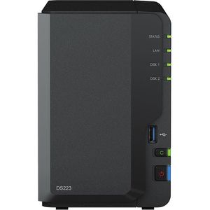 Synology NAS-Server DiskStation DS223 NAS, USB 3.0, Leergehäuse 
