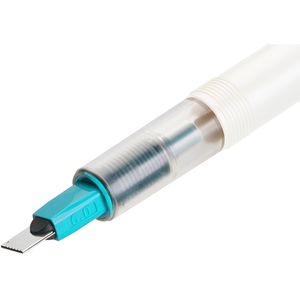 Produktbild für Kalligraphie-Stift Pilot Parallel Pen 4.5, weiß/türkis