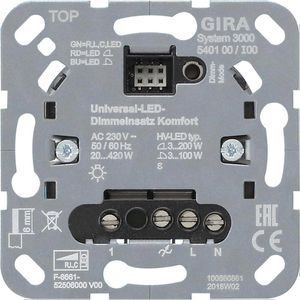 Dimmer Gira 540100 Komfort, S 3000, Unterputz