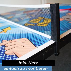 Produktbild für Tischtennisplatte Bandito-Sport Mini, Set, mit Netz, Indoor