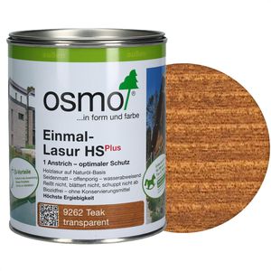 Osmo Holzlasur Einmal-Lasur HS Plus, 0,75l, außen, 9262 teak