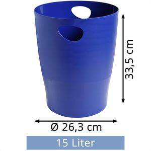 Produktbild für Papierkorb Exacompta 453104D, ECOBIN, nachtblau