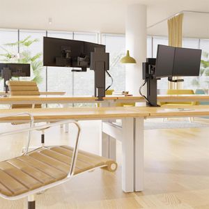 Produktbild für Monitorhalterung Ergotron Trace Dual, VESA 75x75 &amp; 100x100 mm