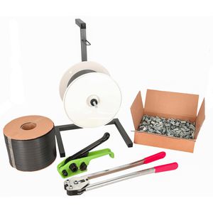 Umreifungsset Supra Profi K48, PET- & PP-Band 600 m x 13 mm