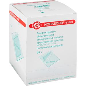 Produktbild für Saugkompressen Nobamed Nobasorb, 3-lagig, steril