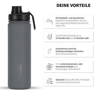 Produktbild für Trinkflasche 720DGREE noLimit Stone Gray, isoliert