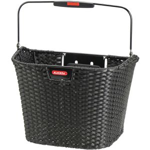 Fahrradkorb KLICKfix Strucutra, schwarz, Kunststoff, 16 l