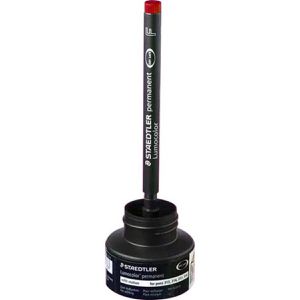 Produktbild für Nachfülltusche Staedtler Lumocolor permanent, rot