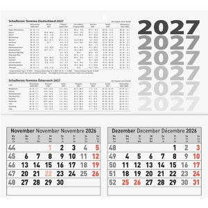 Produktbild für 5-Monatskalender Brunnen 1070281007, mit Ferienübersicht, 2027