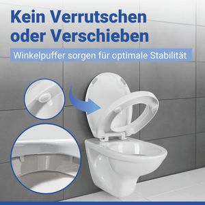 Produktbild für WC-Sitz Wenko Secura Comfort 21905100, oval, aus Duroplast
