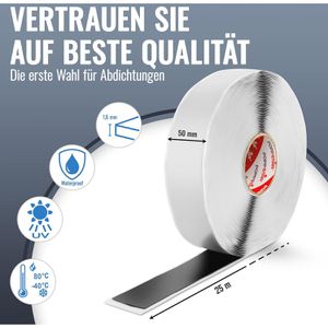 Produktbild für Dichtungsband Poppstar 1009888 doppelseitiges Butylband