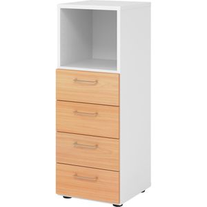 Produktbild für Kombischrank Hammerbacher Serie 9 Advanced, buche / weiß
