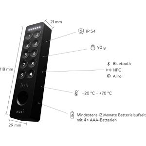 Produktbild für Fernbedienung Nuki Keypad 2 NFC, mit PIN &amp; Fingerprint